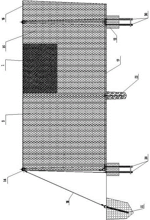 Double-layer flexible windproof net