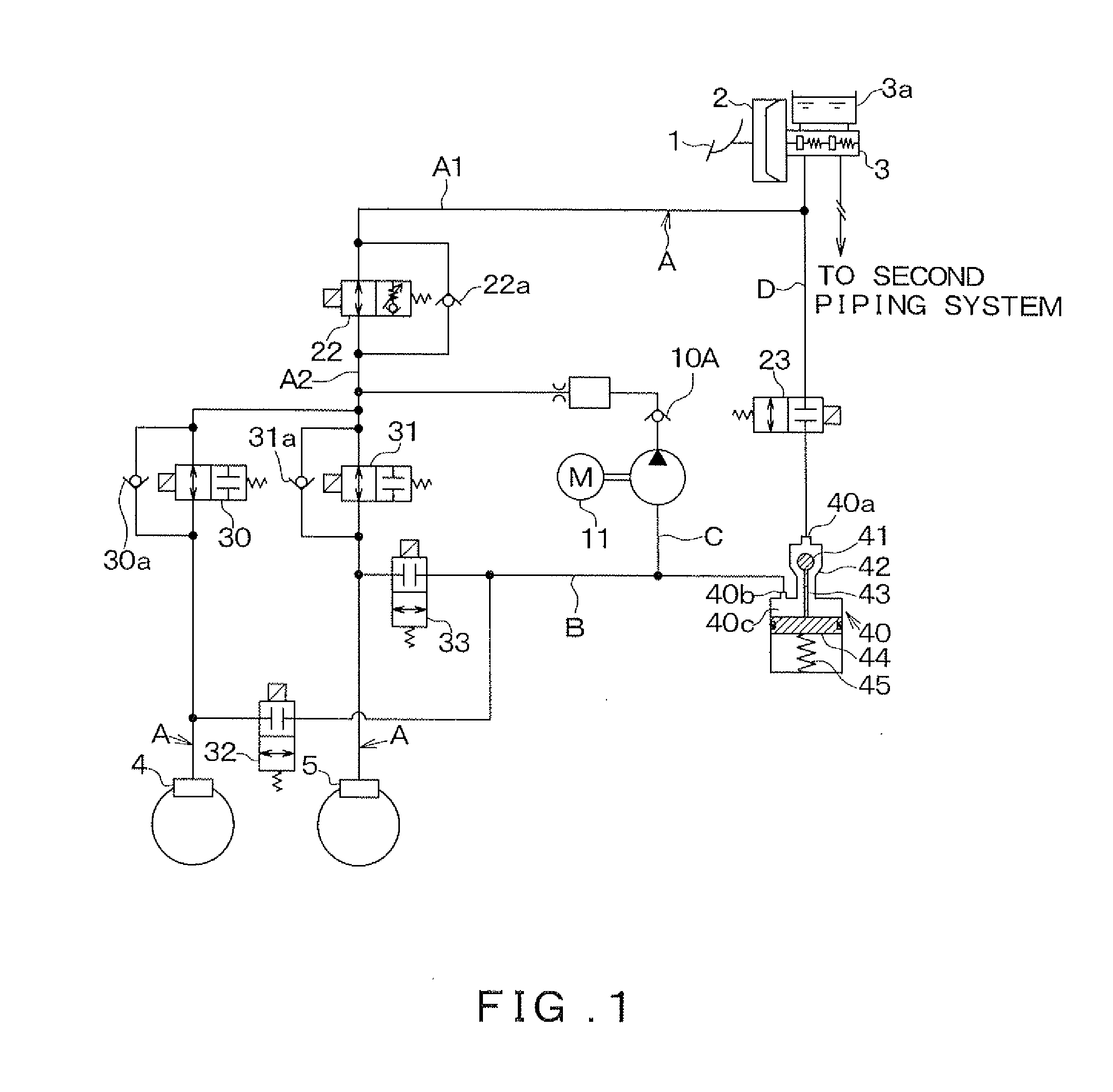 Rotary pump and brake device in which rotary pump is provided