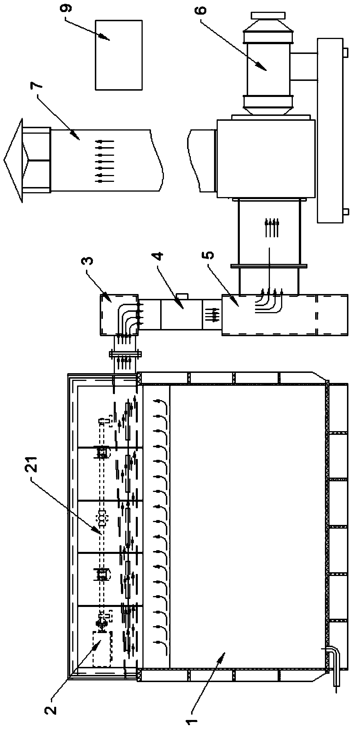 Electroplating automatic line exhaust mechanism