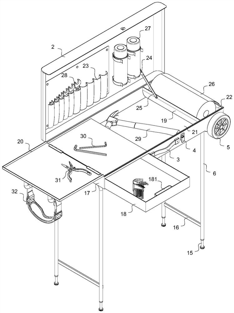 Portable tool box for door-to-door technical service