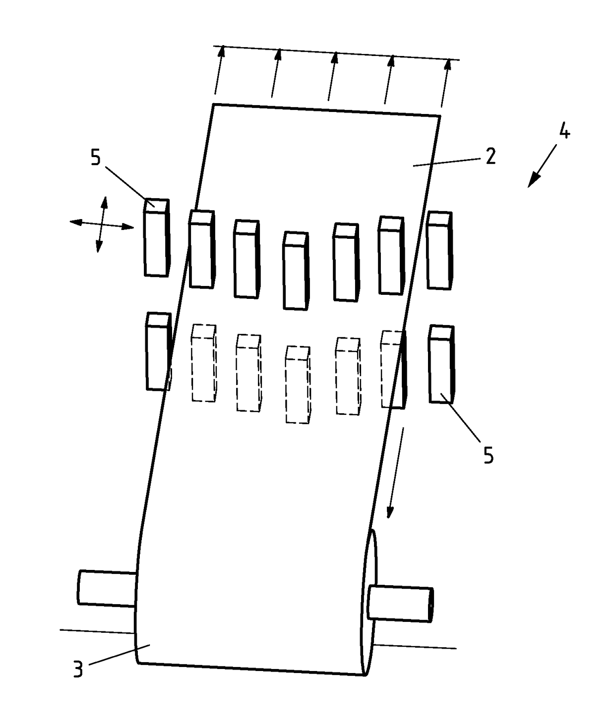 Method and Device for Changing the Temperature of Metal Strips in a Flatness-Adaptive Manner