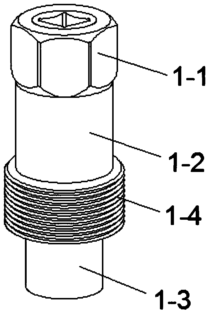 Rapid taking-out device for clamping broken screws