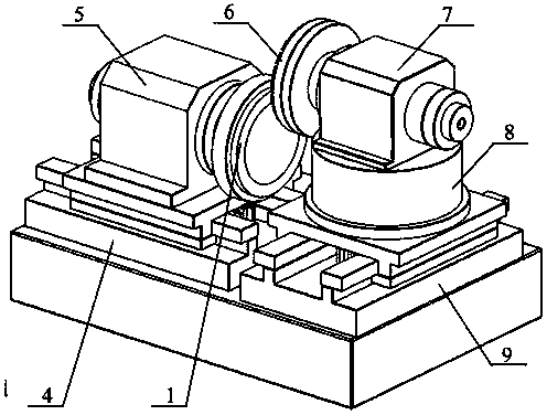 Four-axis coordinated grinding method for mechanical seal ring