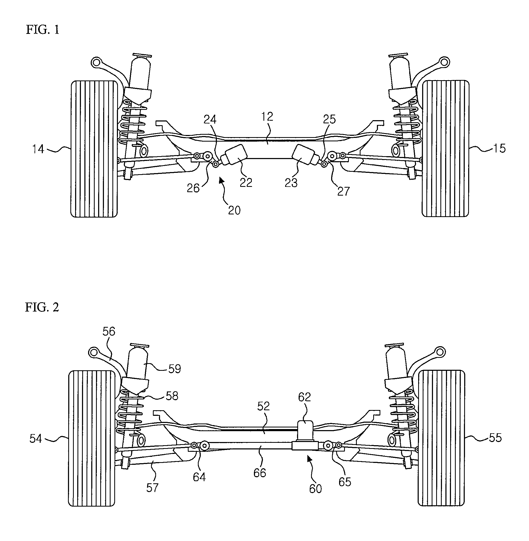 Rear wheel toe angle control system of vehicle