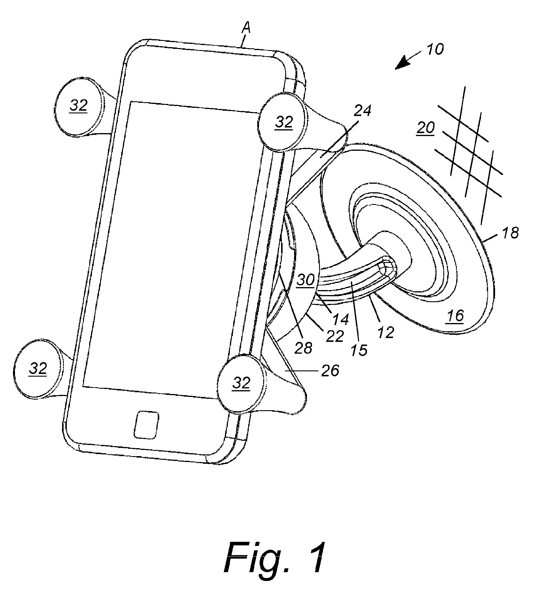 Method for mounting a portable device