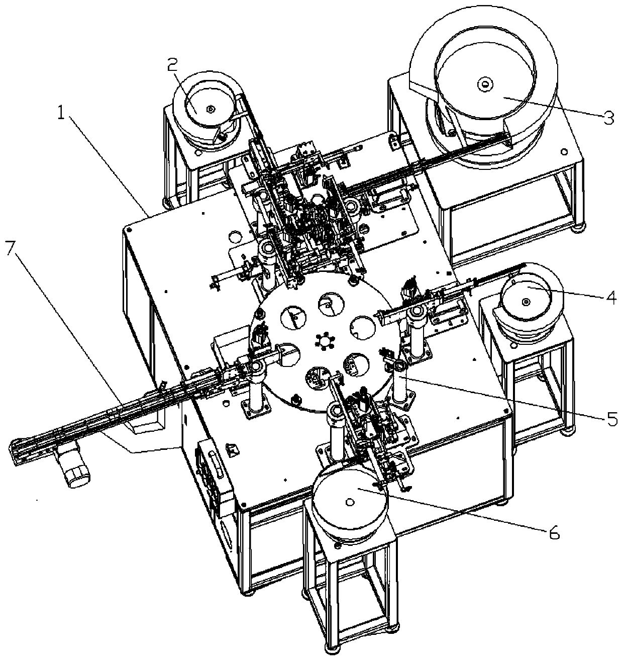 Full-automatic automobile valve assembly machine