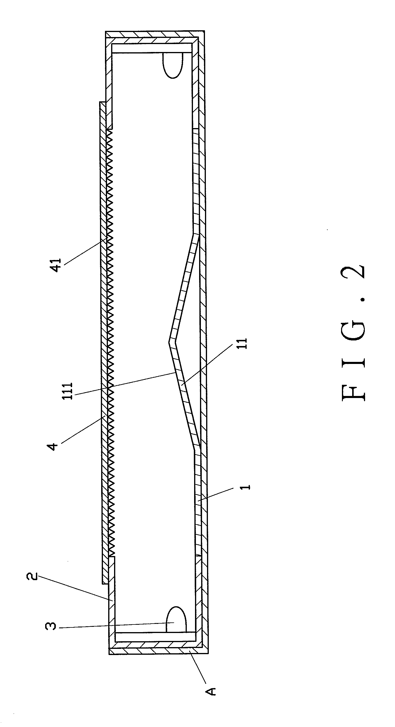Radiation structure without light guiding board