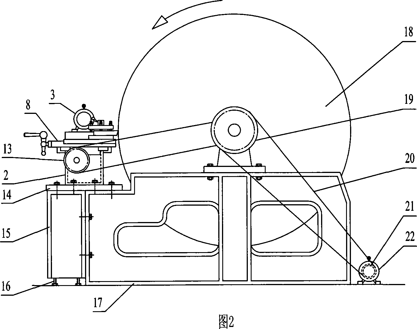 Special movable device for barrel cutting
