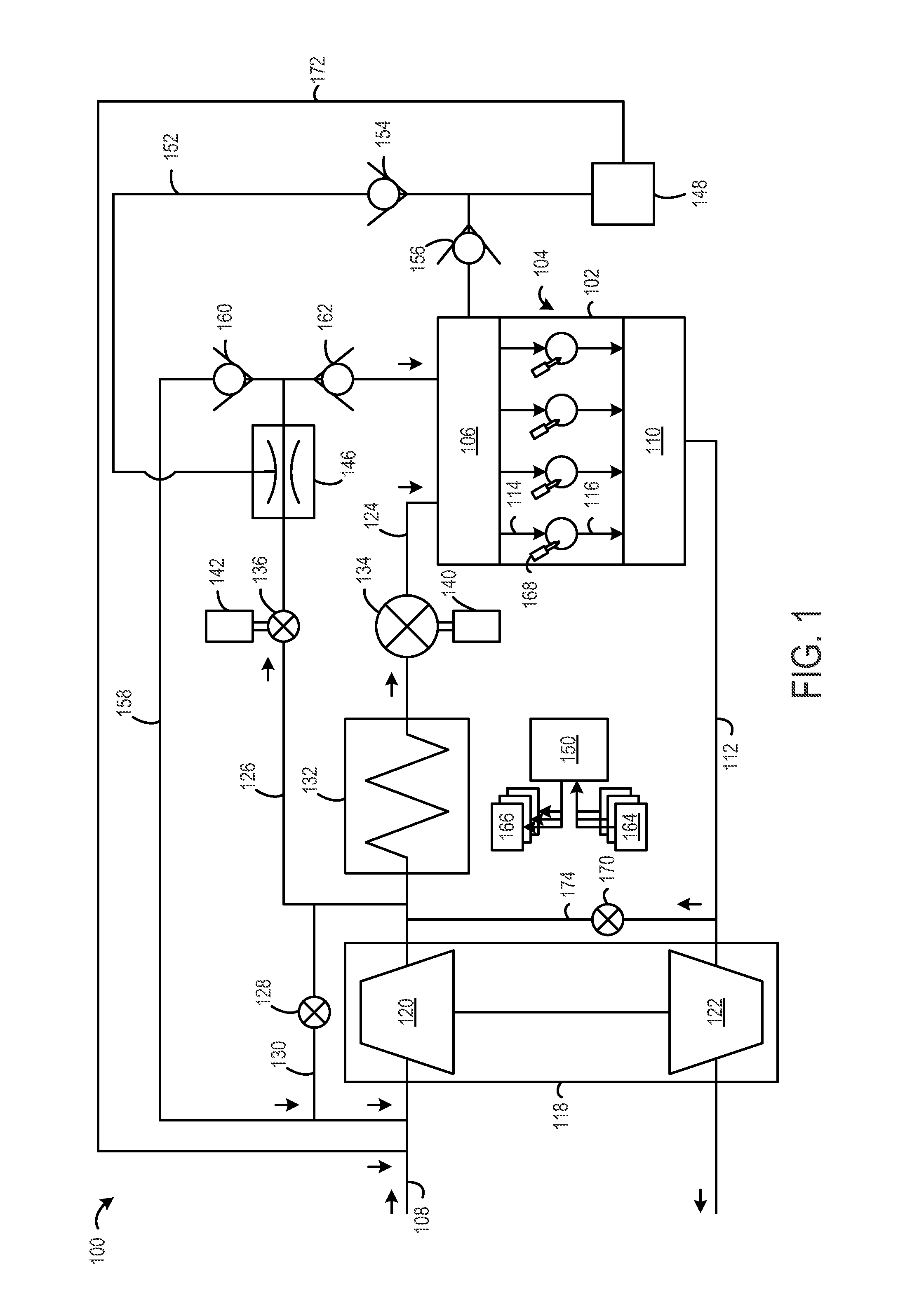 Throttle valve system for an engine