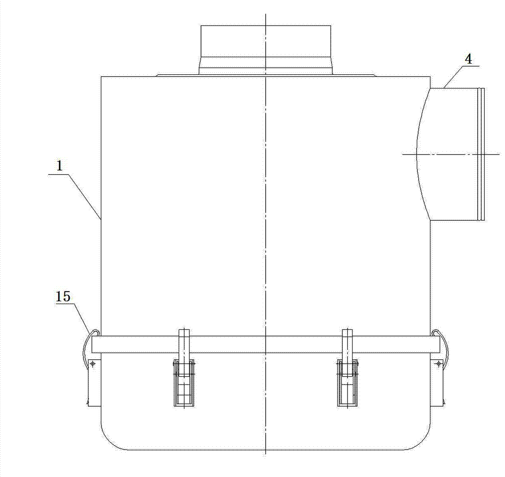 Efficient oil bath type air filter