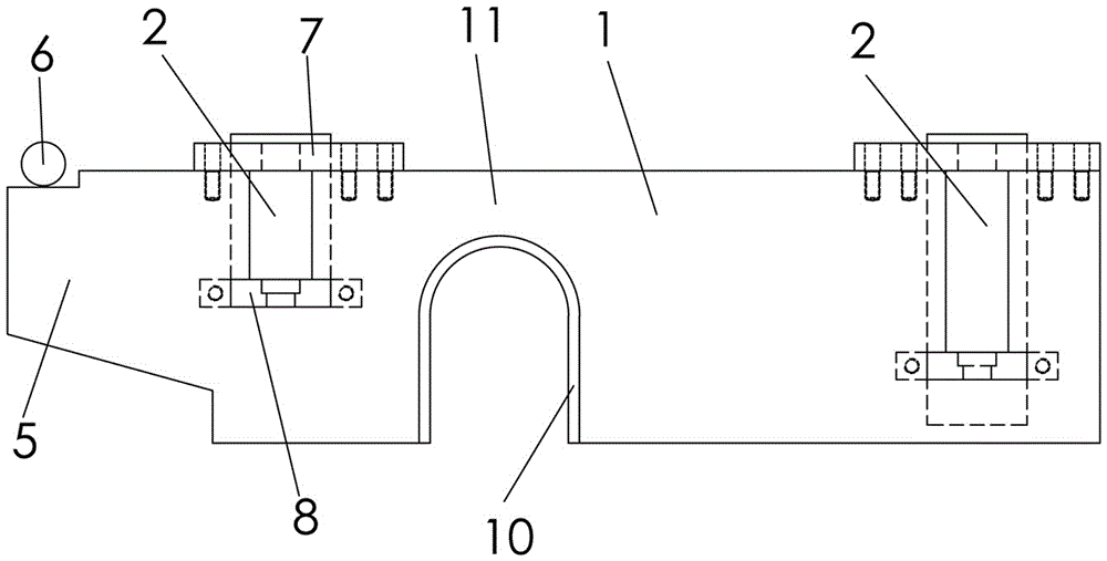 Anti-scratch device for bottom of horizontal looper in high-speed wire rolling