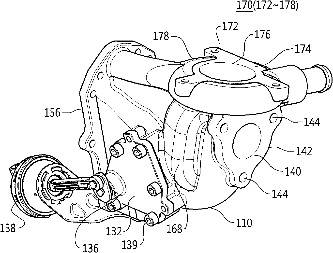 Bypass valve having EGR valve