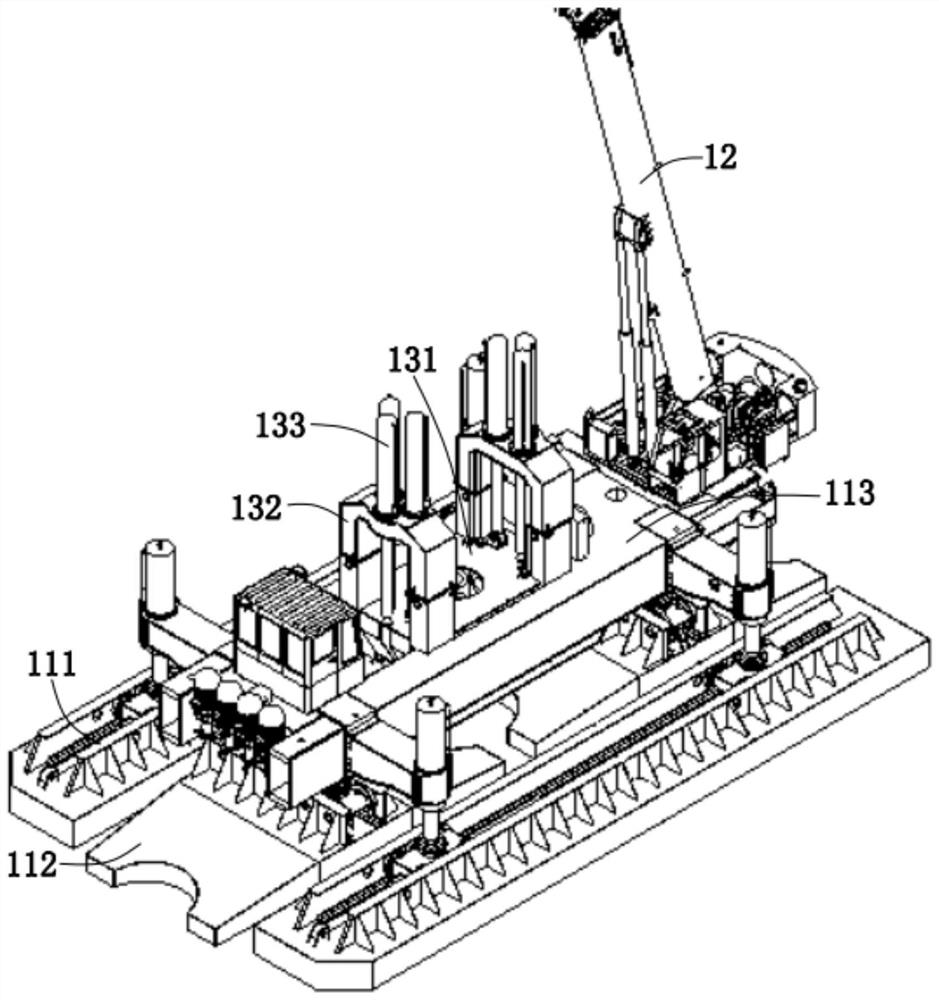 Guide hole type static pile driver and construction method of guide hole type static pile driver