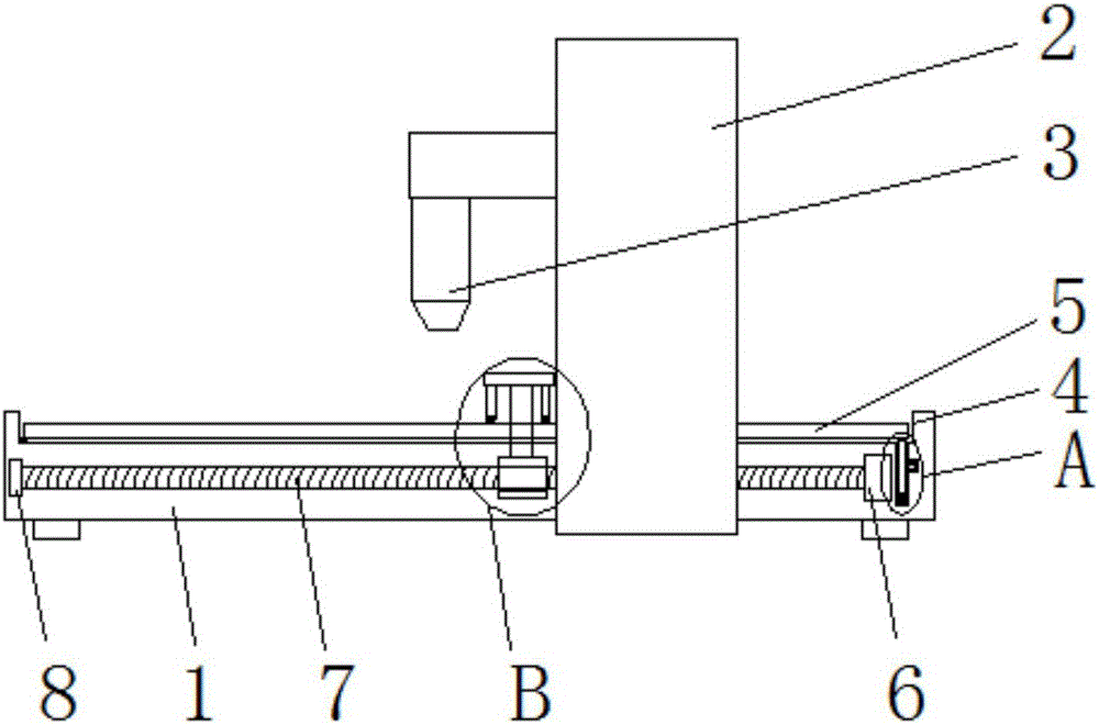 Moving-beam planer miller having chip discharging mechanism