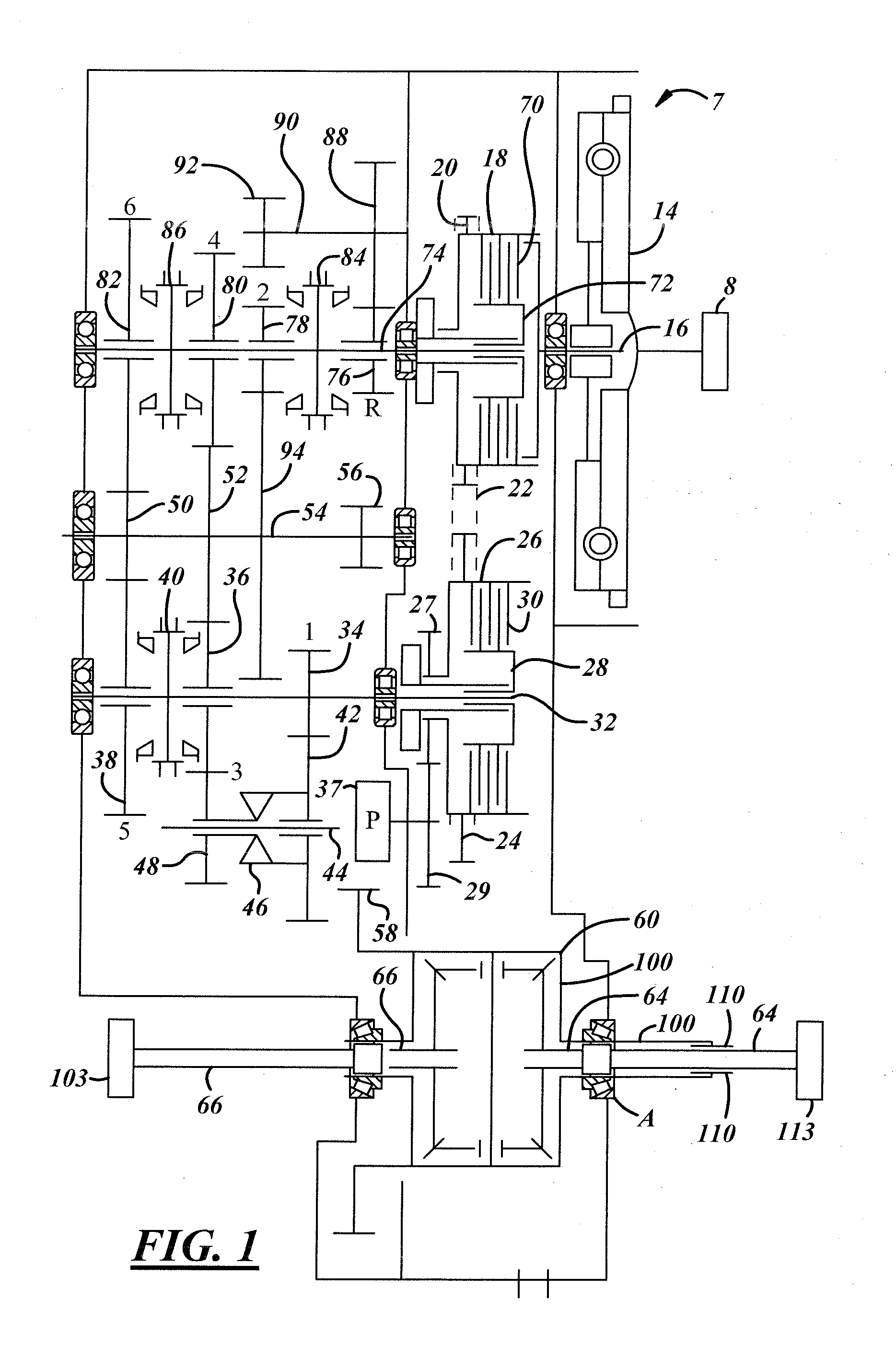 Front wheel drive based power transfer unit (PTU) with hydraulically actuated disconnect
