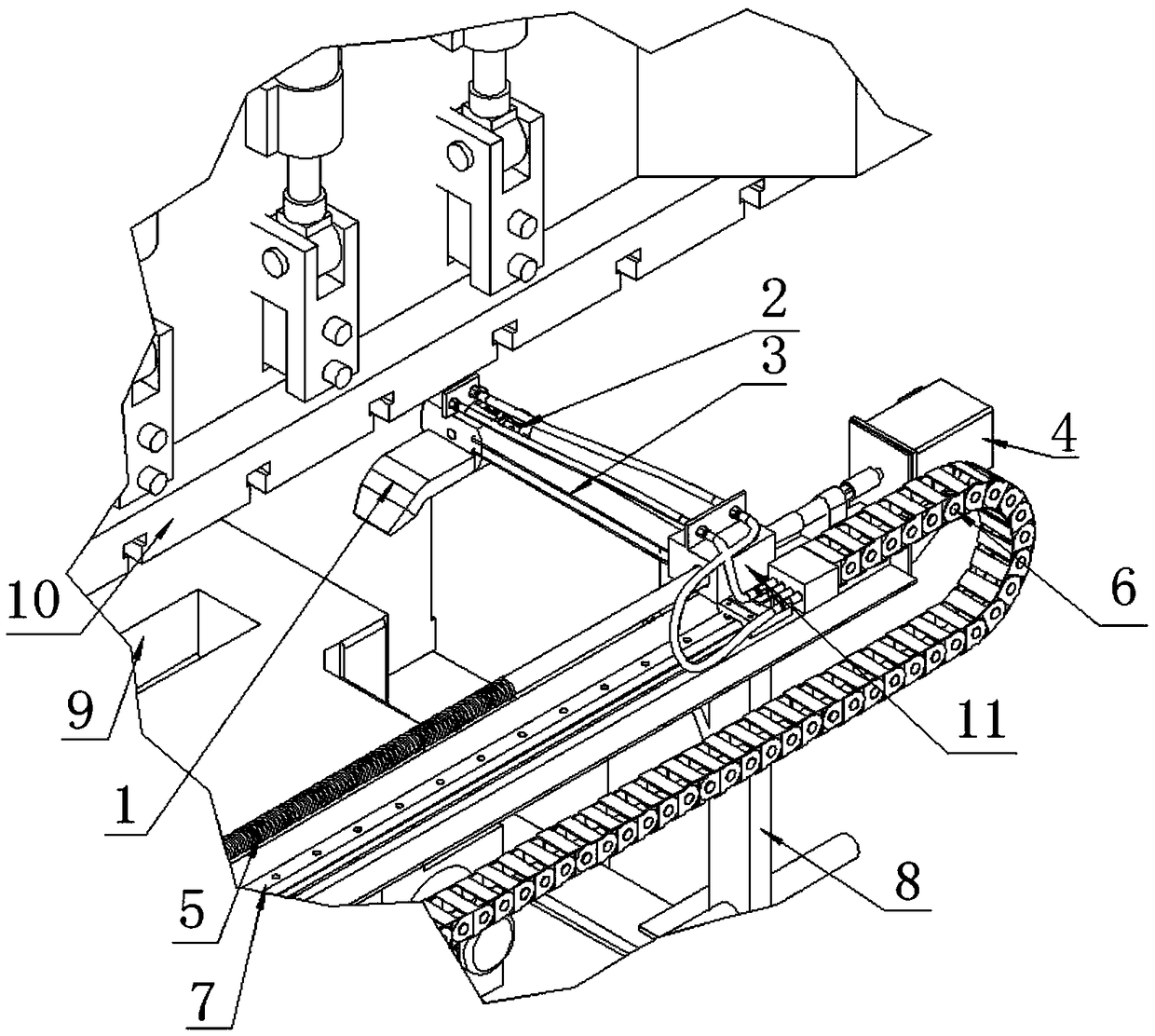 Automotive axle forging die spraying system