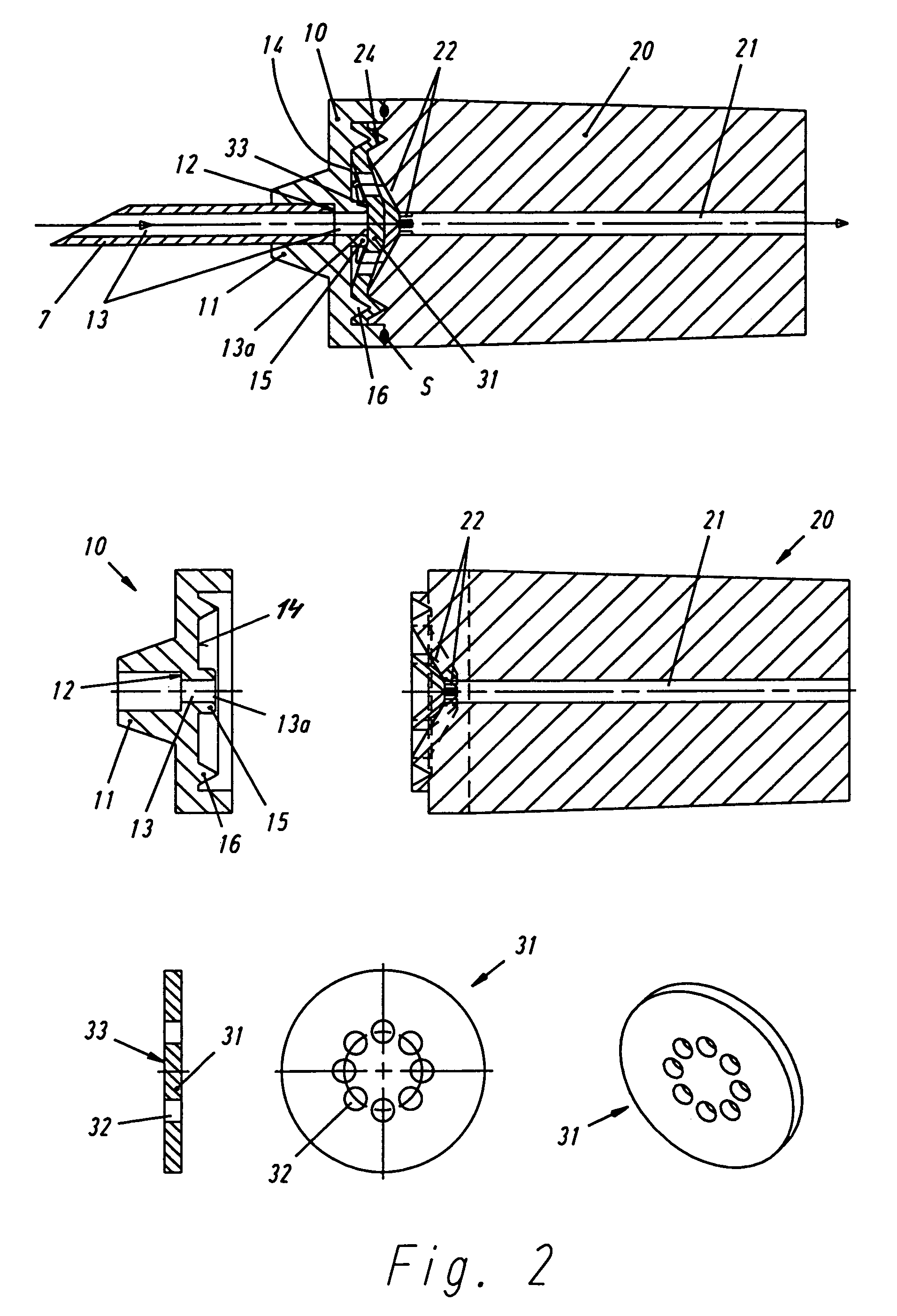 Device for the metered administration of a fluid drug