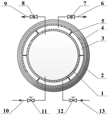 A low-temperature propellant on-orbit zero-evaporation passive thermal insulation tank