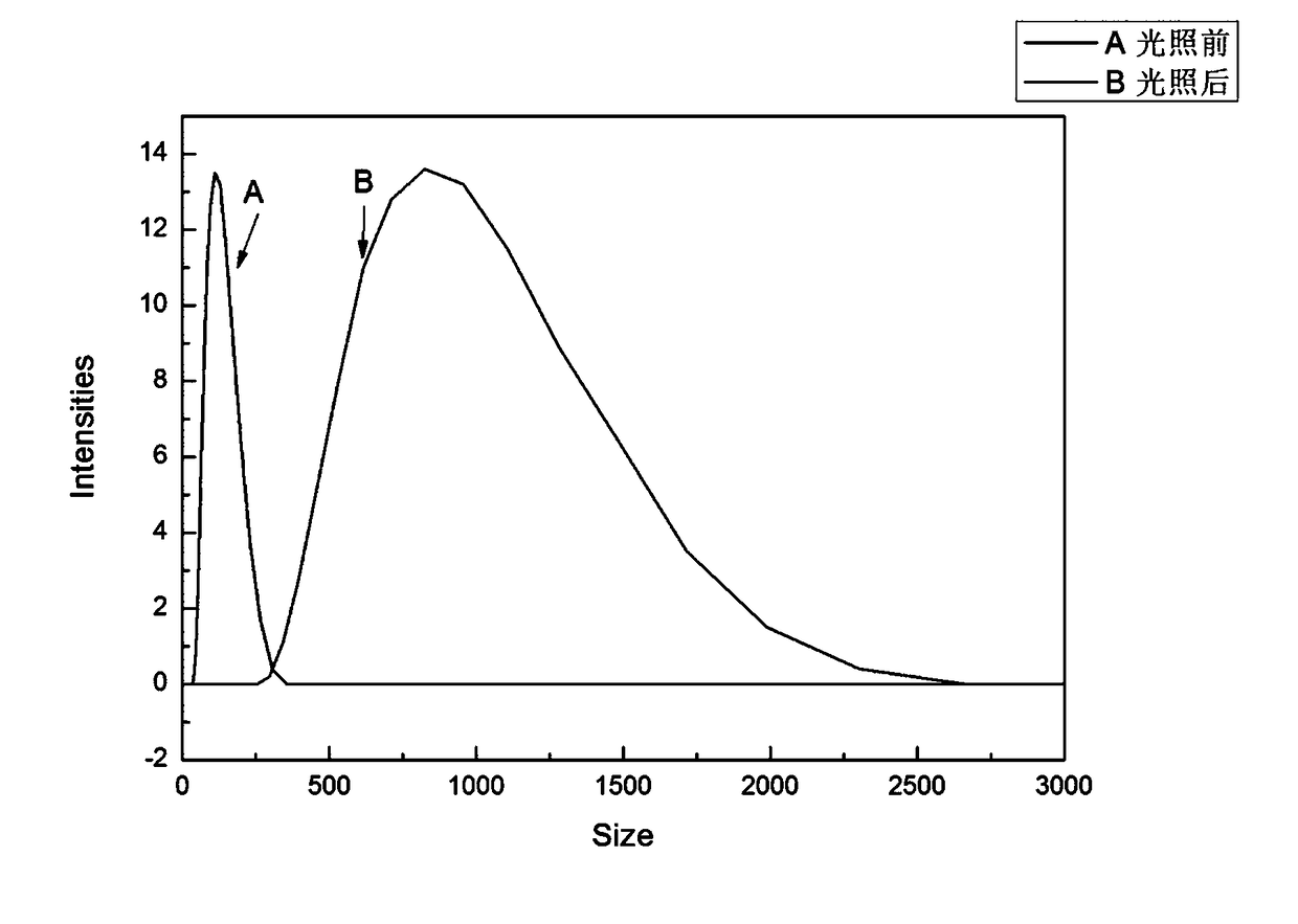 Light-sensitive amphiphilic compound and preparation method and application thereof