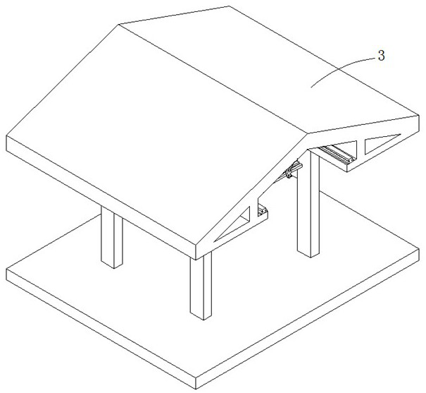 A slidable platform canopy decoration construction operation platform and construction method