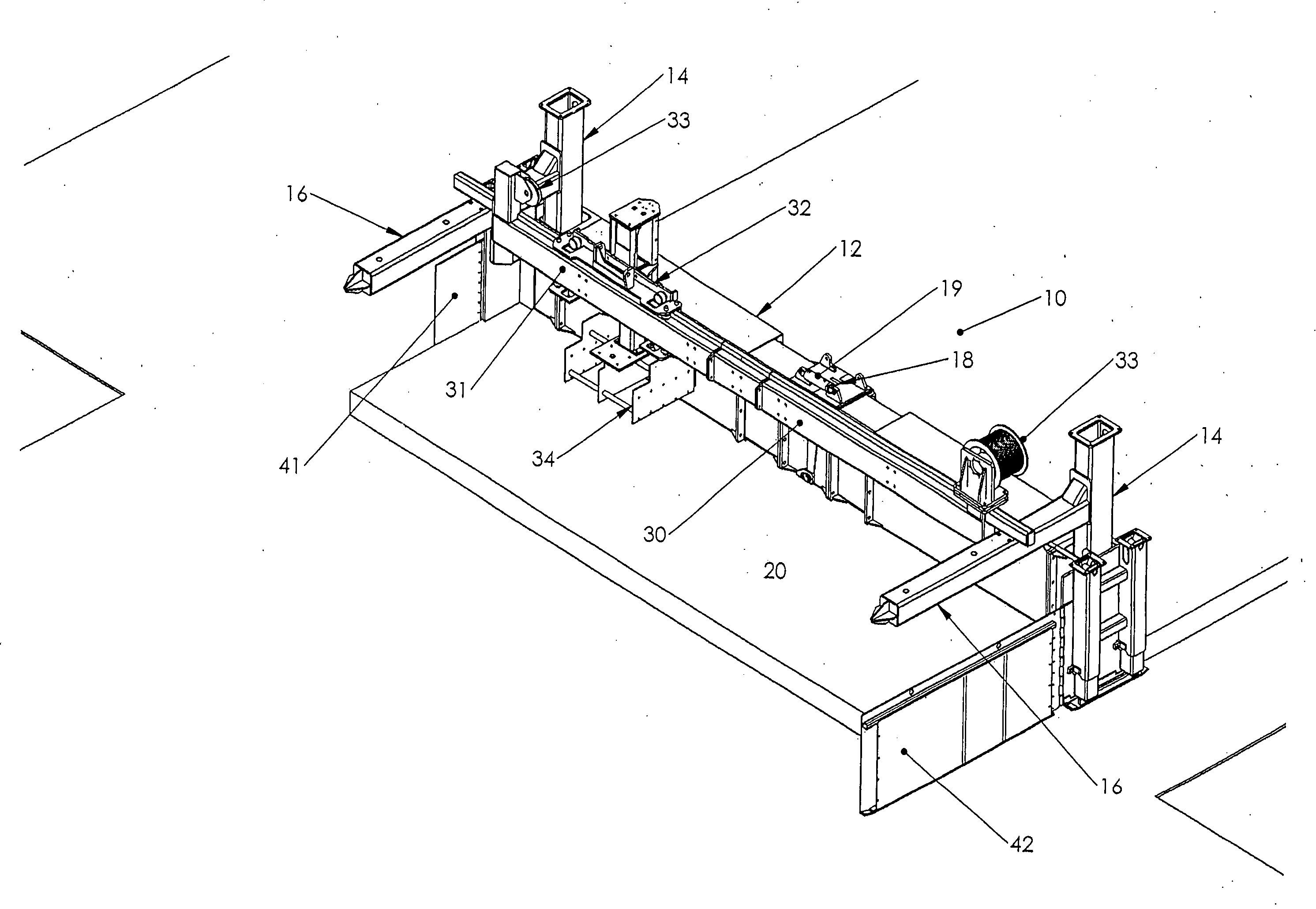 Strike off beam and spreader plow assembly for placer spreader