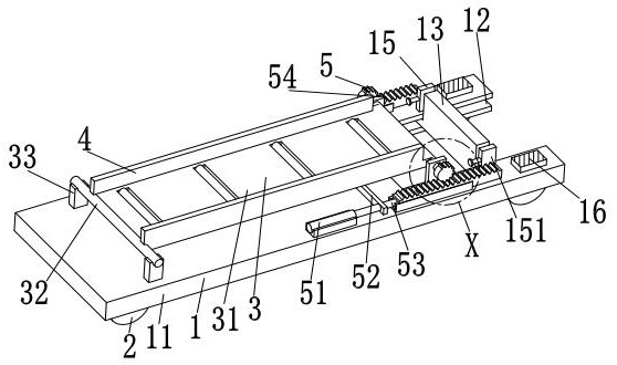 A beam guide installation device for a steel structure gravel workshop