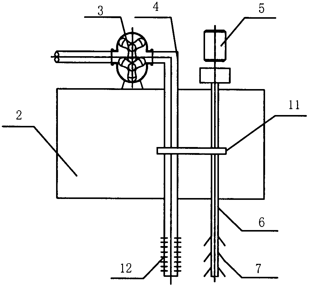 Water sludge cleaning device