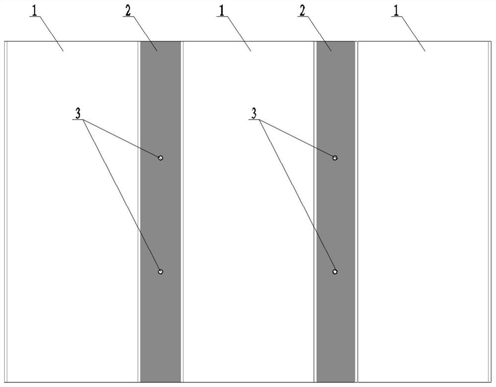 A ground grouting filling method with one hole and multiple openings above the coal pillar