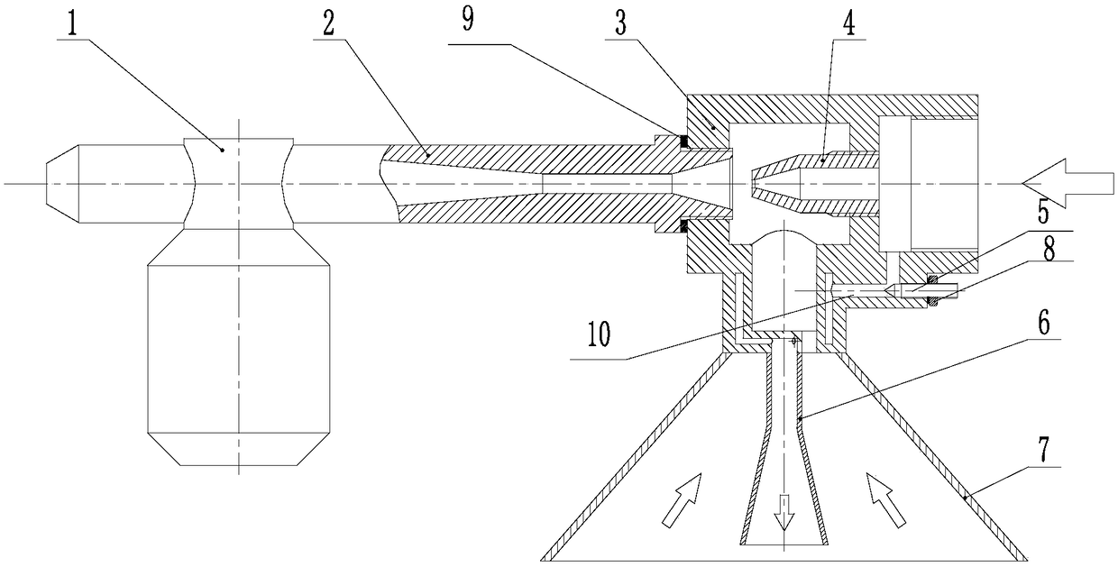 Flying dust type adsorber