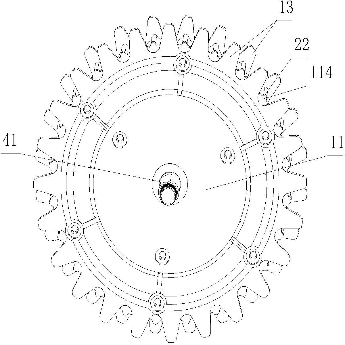 Direct drive mower driving wheel with built-in outer rotor motor and mower