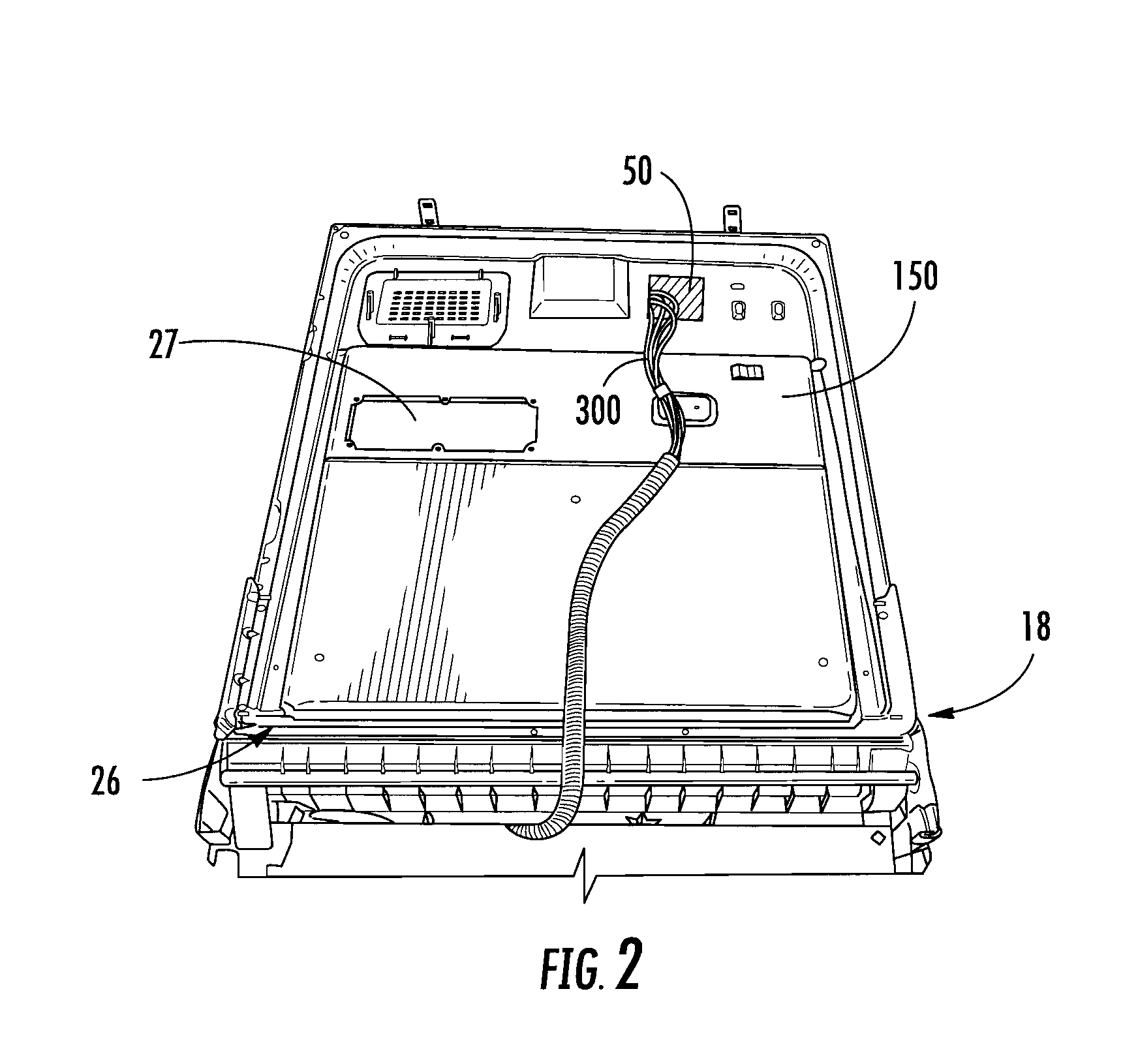 Protective arrangement for a control device associated with a dishwashing appliance, and associated apparatus and method