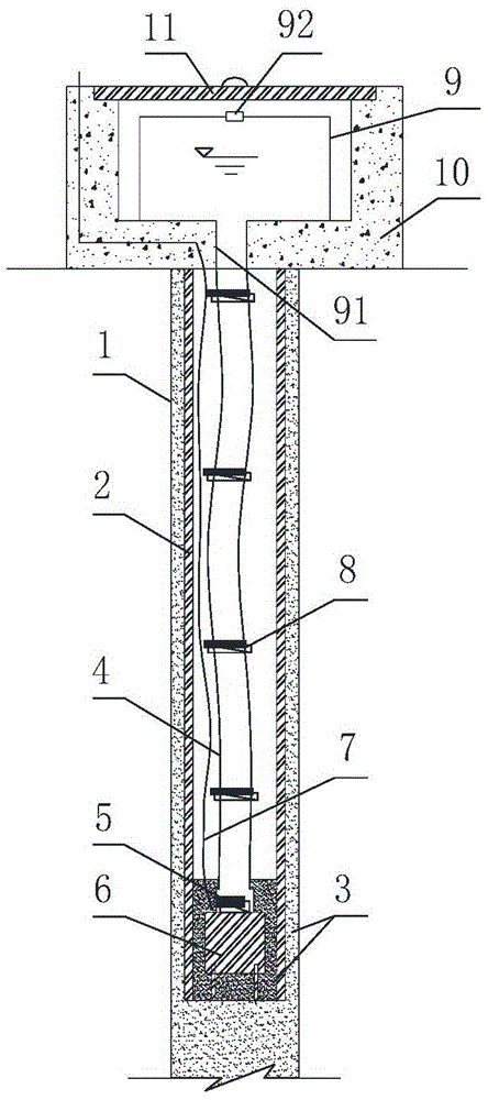 Flexible pipe standard mark structure