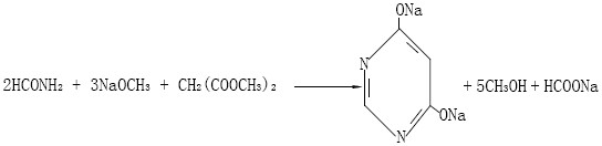 A kind of production method of 4,6-dihydroxypyrimidine