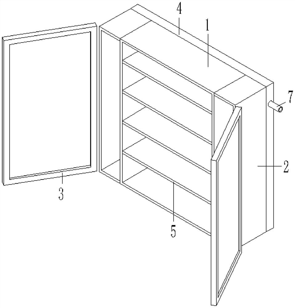 Ventilation vessel cabinet with cleaning and disinfecting functions