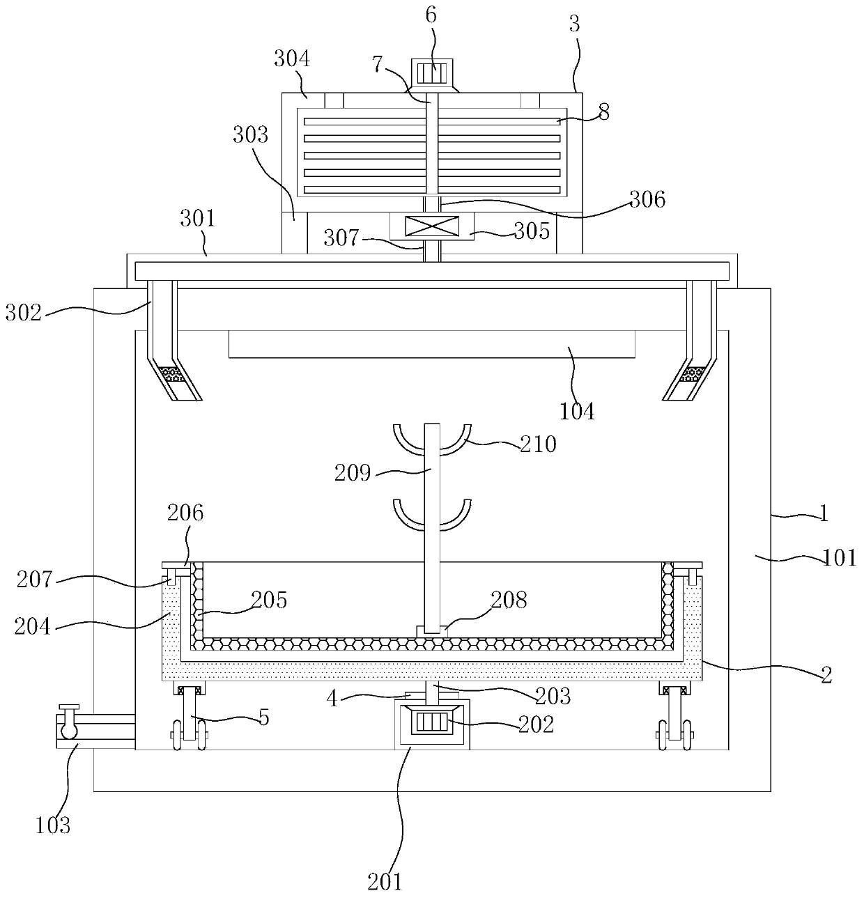 Biomedical sterilization and disinfection tank