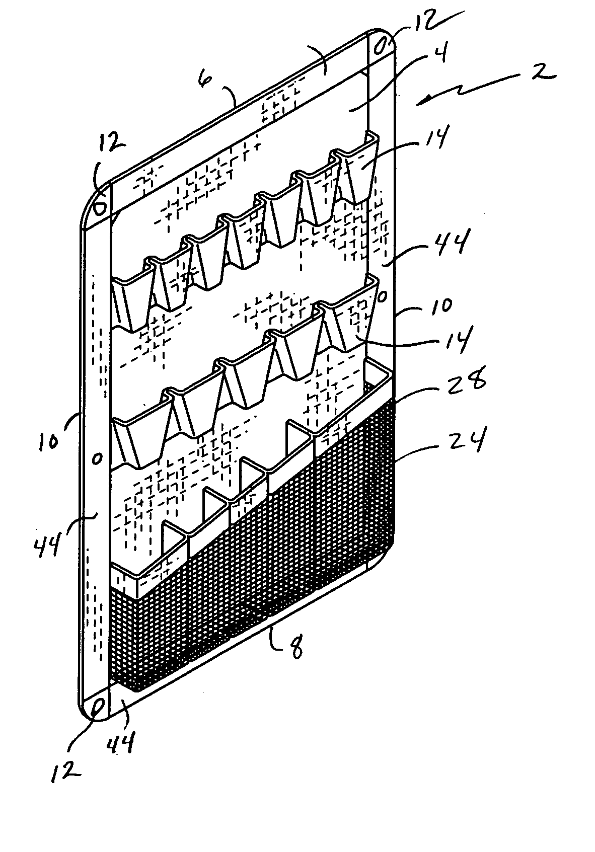 Flexible wall and ceiling storage and retention system