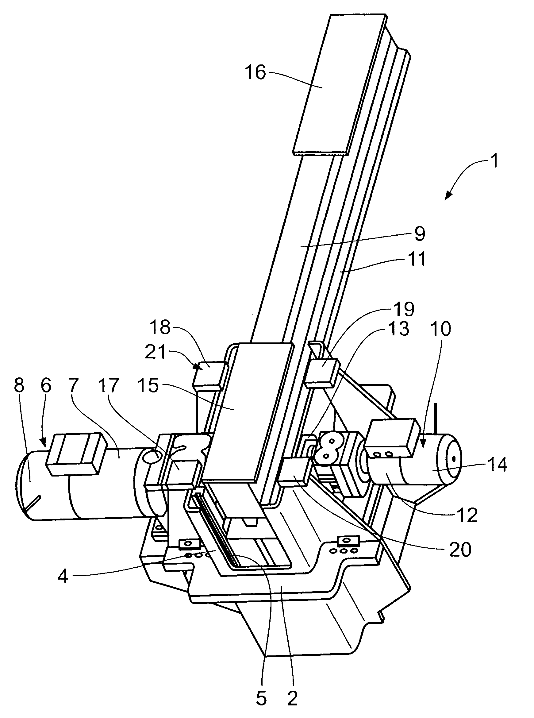 Transfer line for transporting workpieces