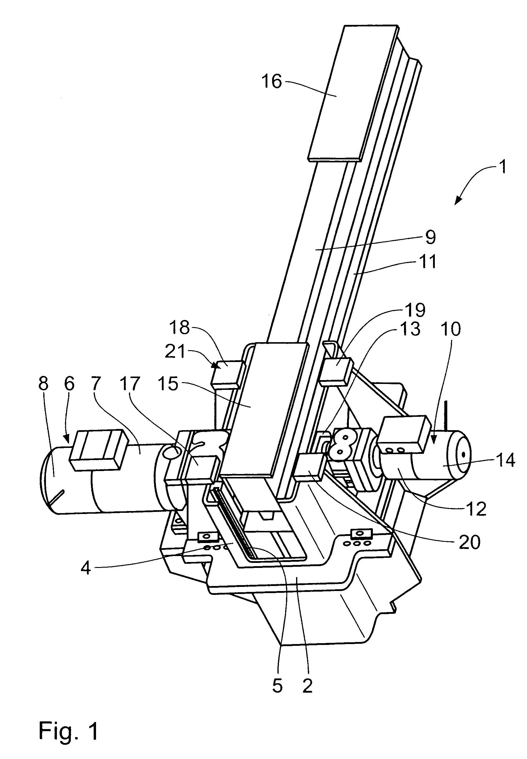 Transfer line for transporting workpieces