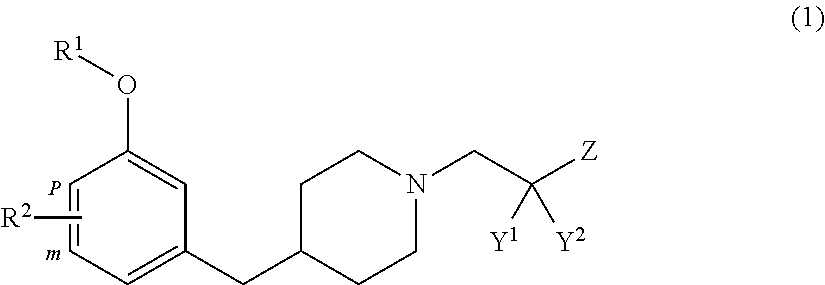 Benzyl piperidine compound