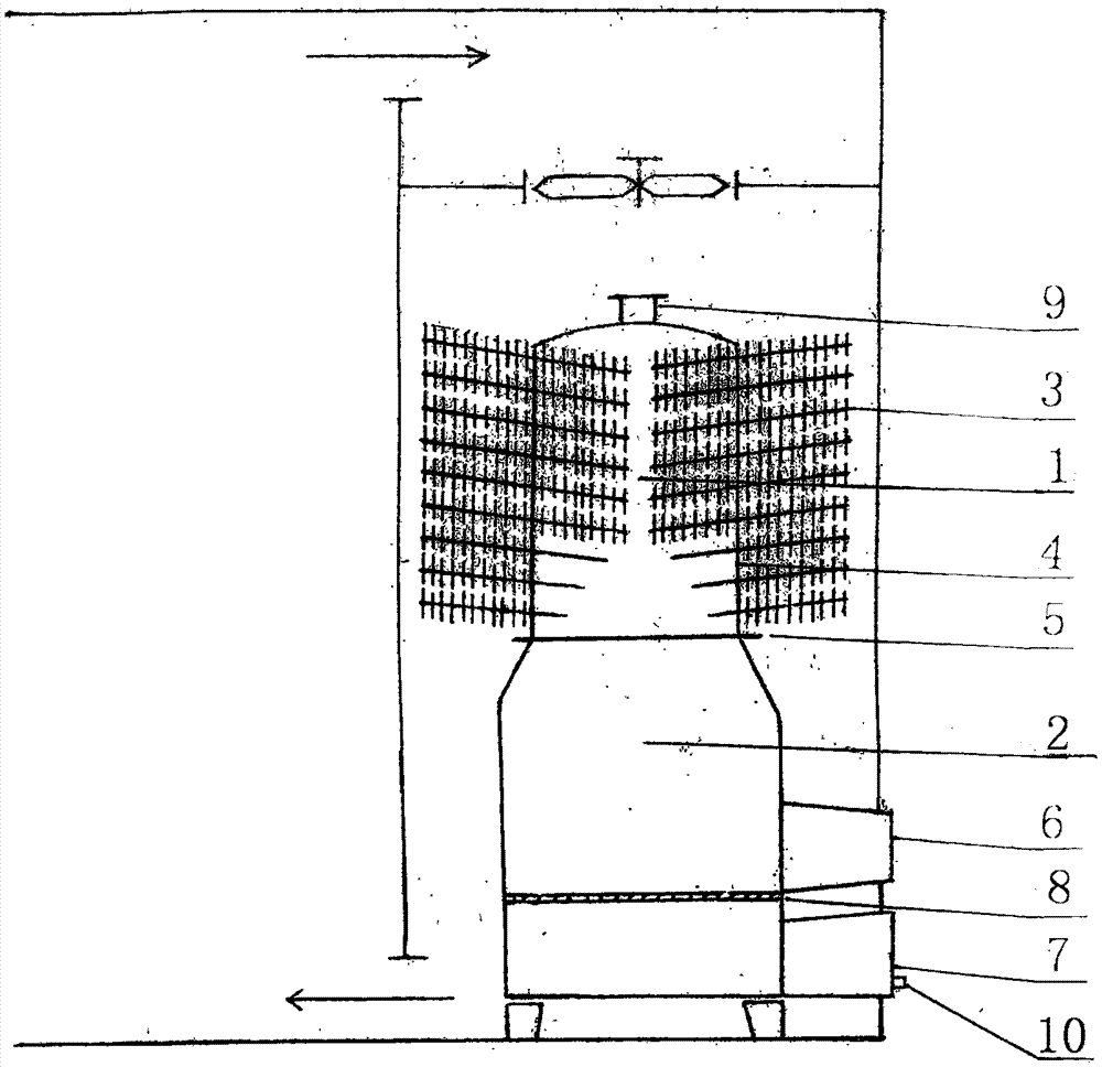 Heat pipe hot blast furnace for tobacco baking equipment