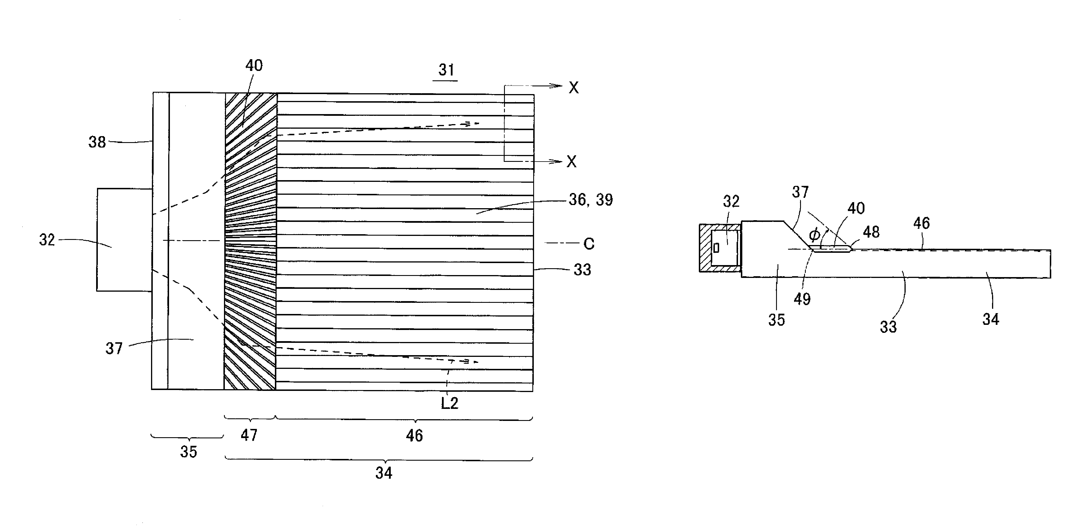 Light guide plate and area light source device