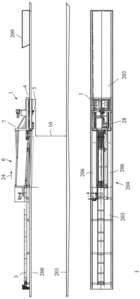 Apparatus for loading onto loading areas