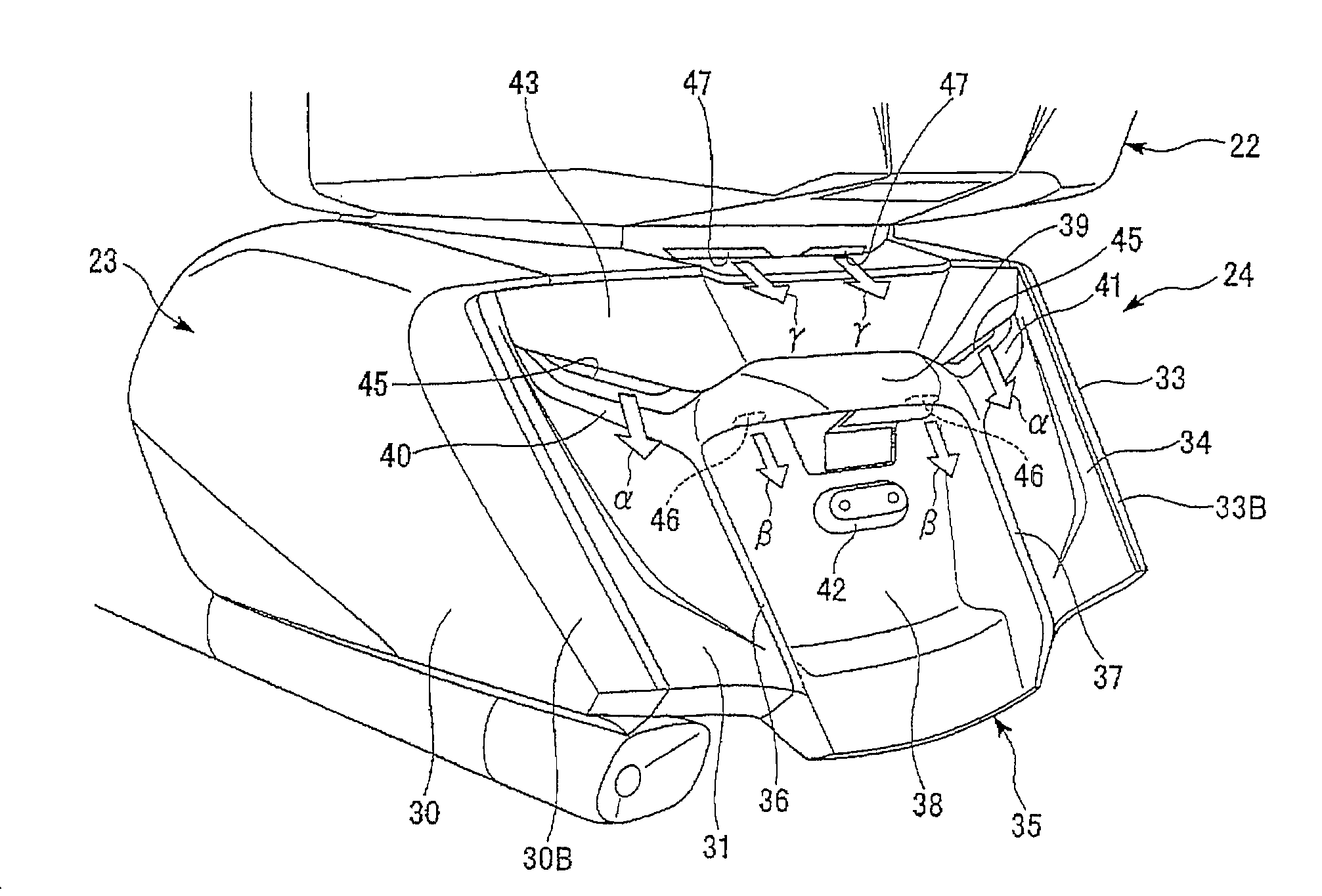 Rear structure of straddle-ride type vehicle