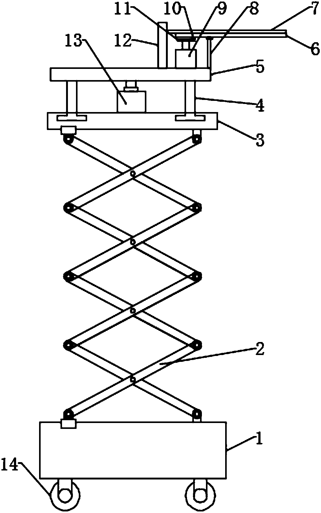 Double-blade trimming device for garden