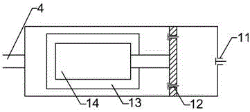 Water pumping and draining and gas producing system of horizontal gas well machine