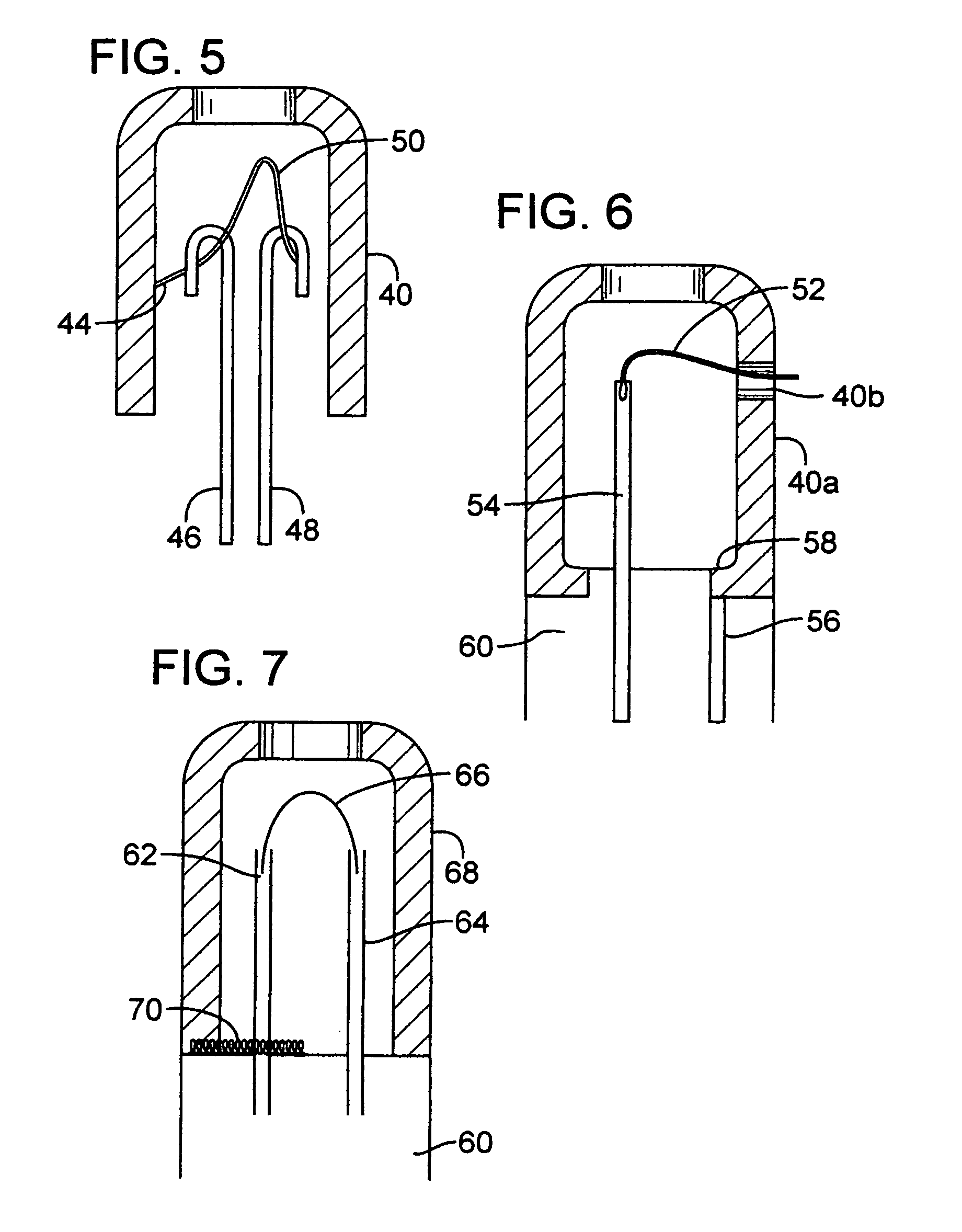 Extractor cup on a miniature x-ray tube