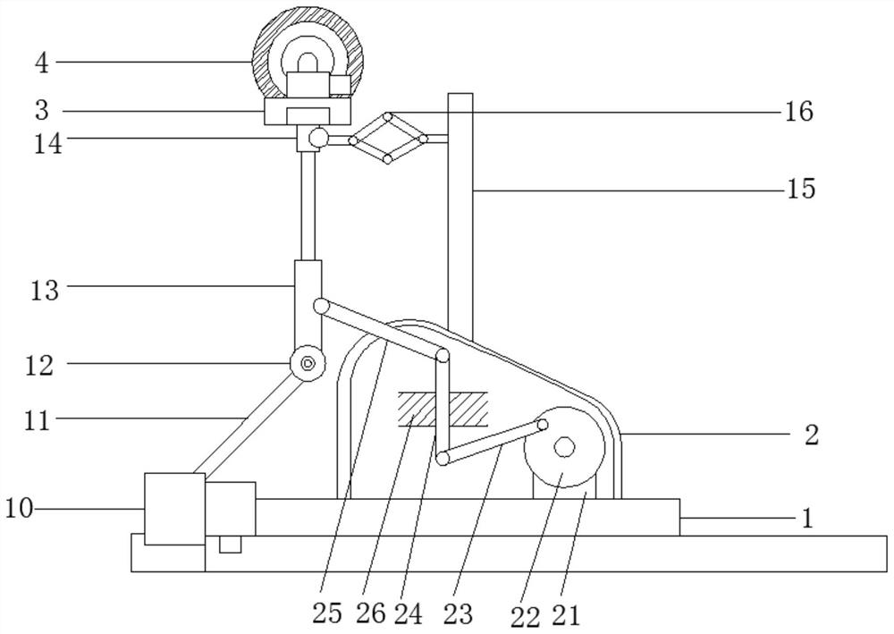 A multi-angle painting device for indoor buildings