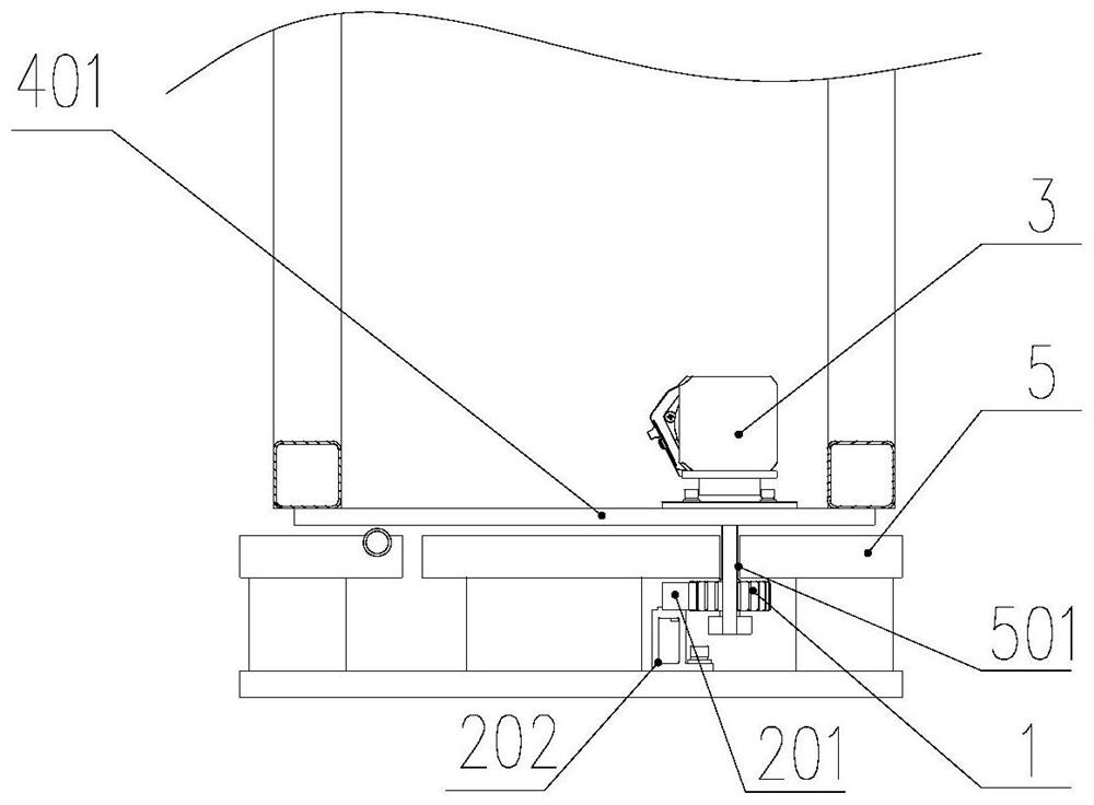 Underneath type platform door moving box driving system