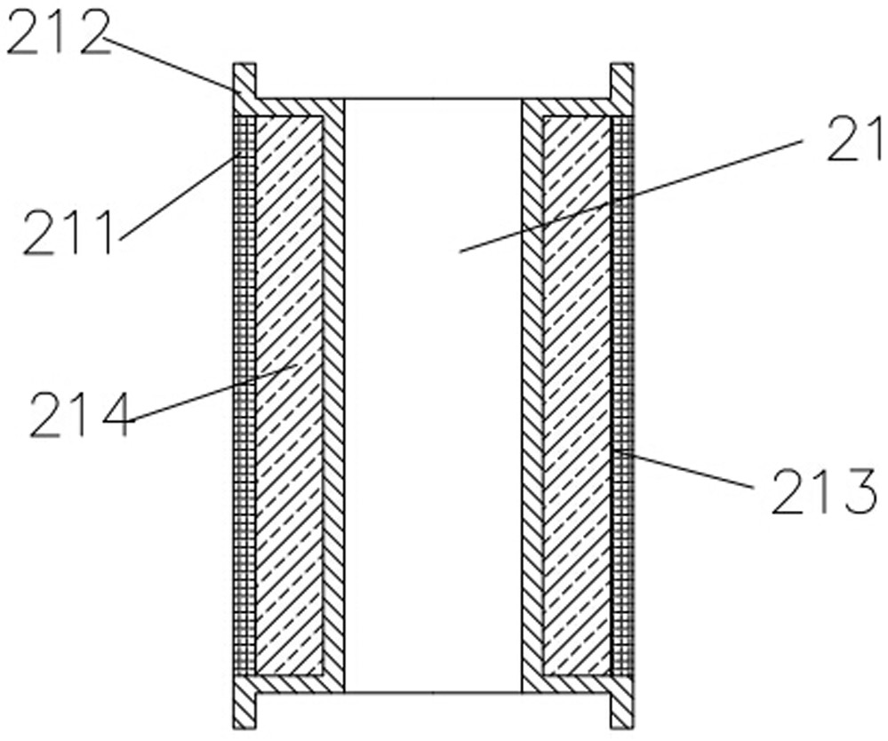 A fire-fighting device for an elevator