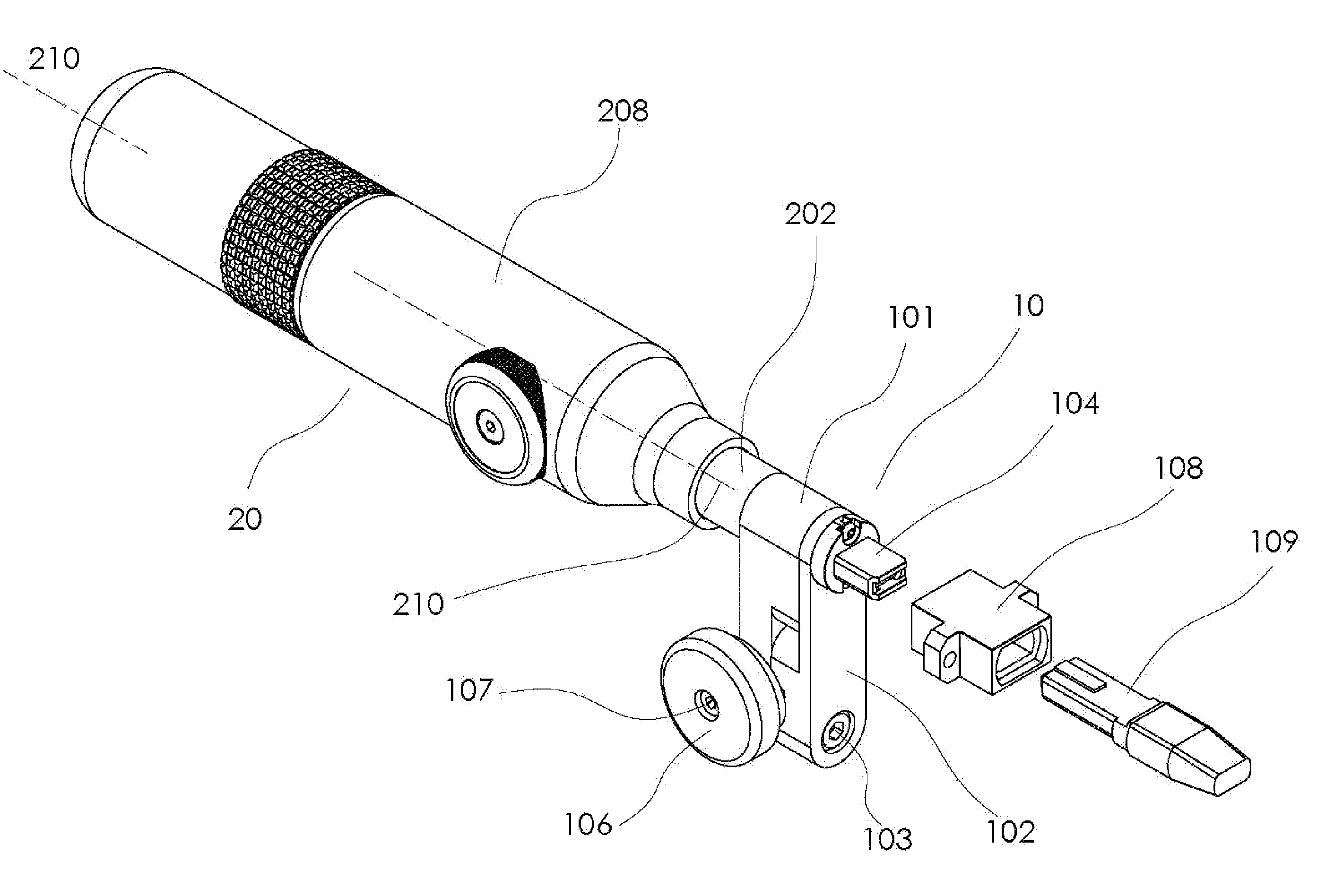 Adaptive device for shifting imaging axis across fiber-optic endfaces in multi-fiber connector for inspection